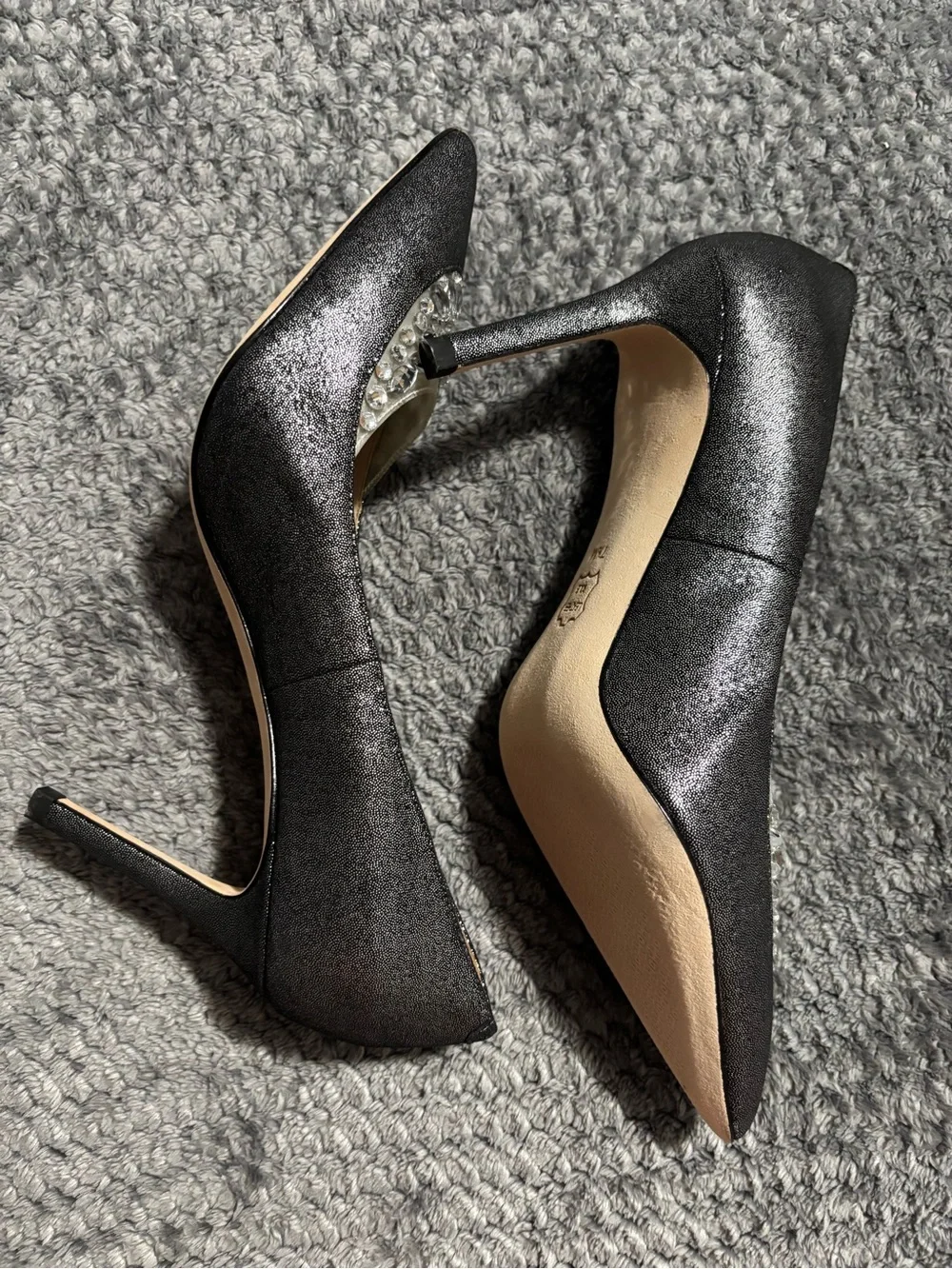 Tory Burch  Delphine Jewel Pointed Crystal-Embellished Pumps 7.5